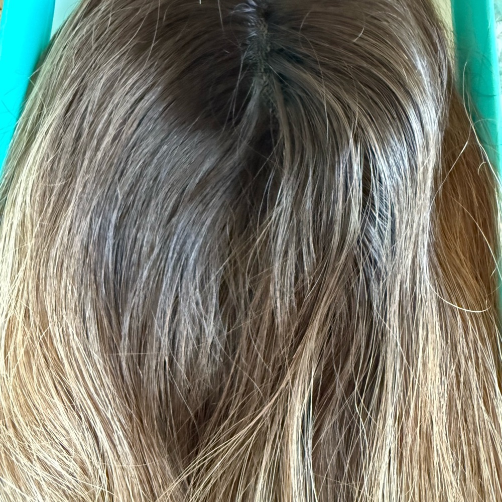 Halo Couture Brown Hair Extension Hair Topper - Picture 3 of 8